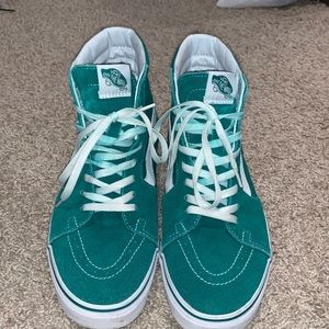 Hi sk8 green vans